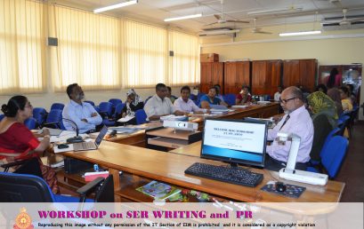 WORKSHOP on SER WRITING and  PR