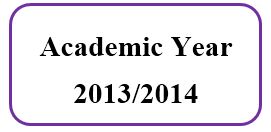 Master Academic Schedule For Academic Year 2013/2014