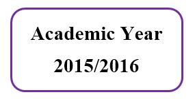 Master Academic Schedule For Academic Year 2015/2016