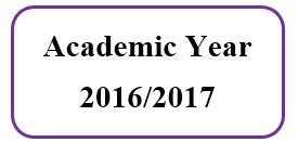 Master Academic Schedule For Academic Year 2016/2017