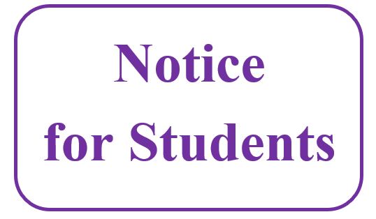 Notice for Students