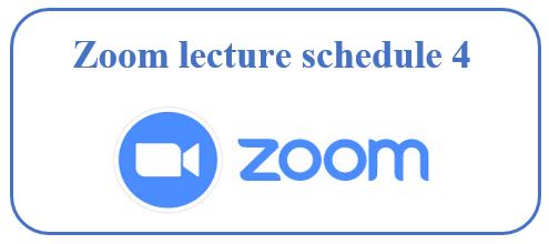 Zoom lecture schedule-Unit of Allied Sciences