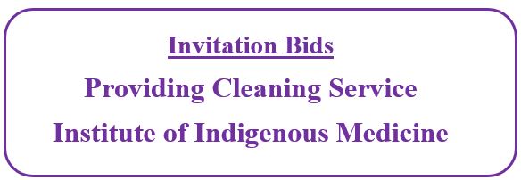 Invitation for Bids for Providing Cleaning Service