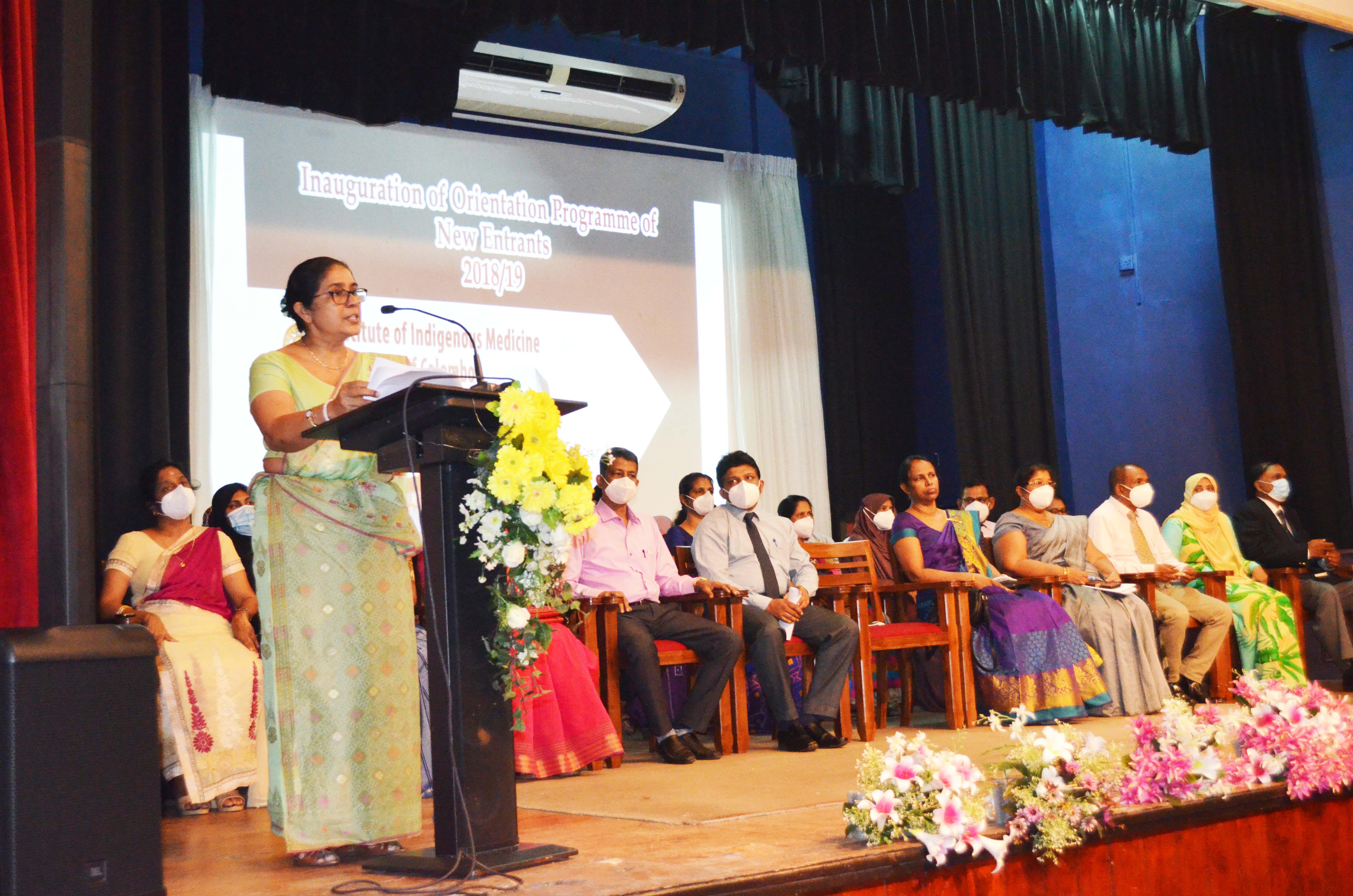 Inauguration of Orientation Programme of New Entrants(2018/19)  : Institute of Indigenous Medicine, University of Colombo