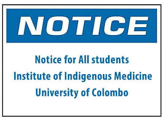 Notice for All students- IIM