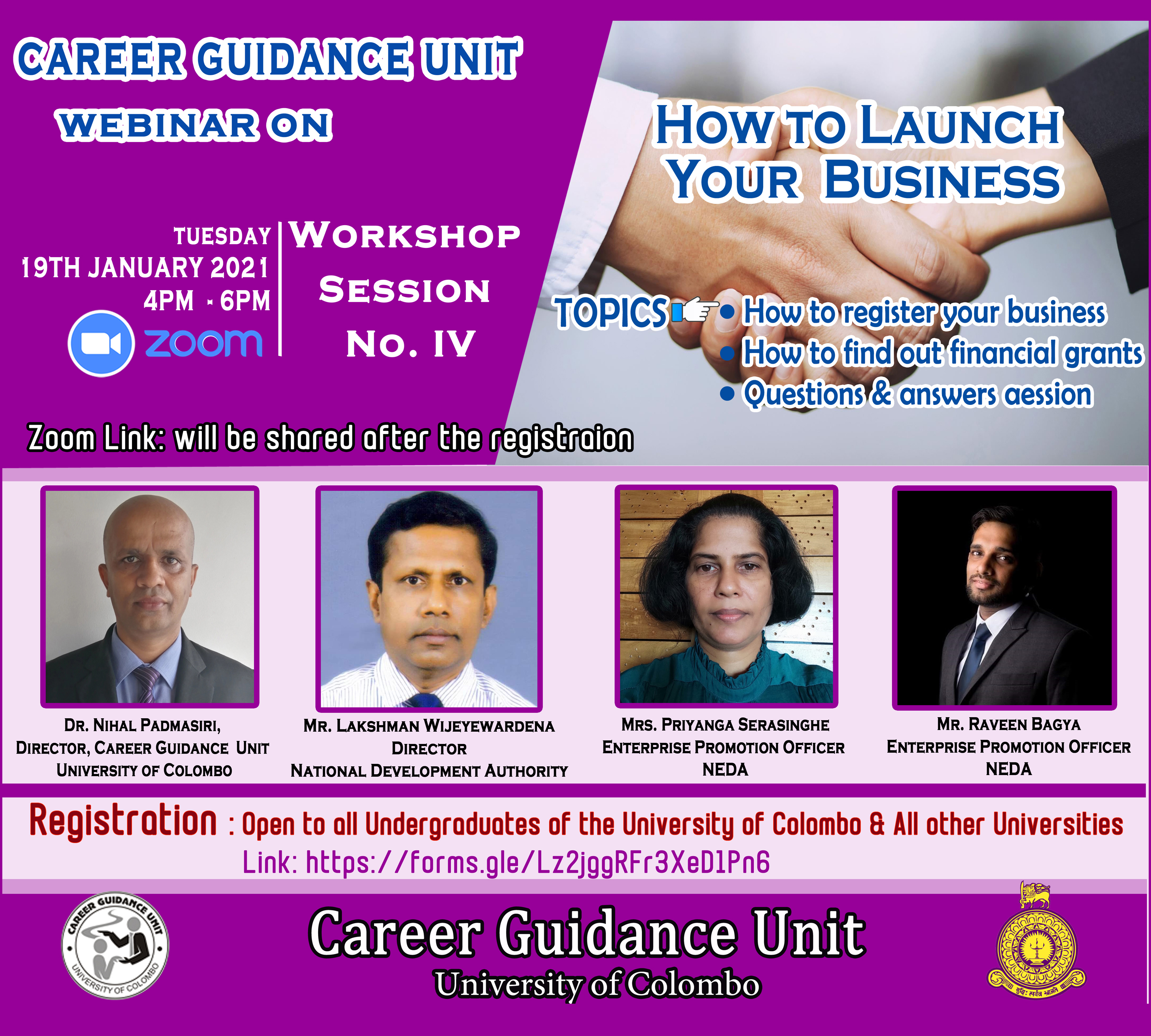 Webinar on: How to Launch Your Business