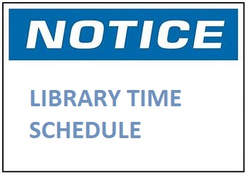 Library Time Schedule