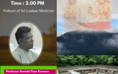 Webinar : “Folklore of Sri Lankan Medicine”