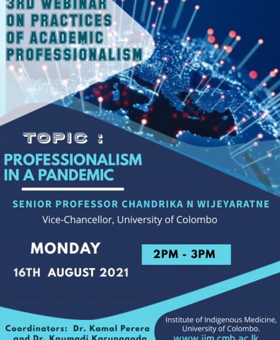 3rd Webinar on Academic Professionalism