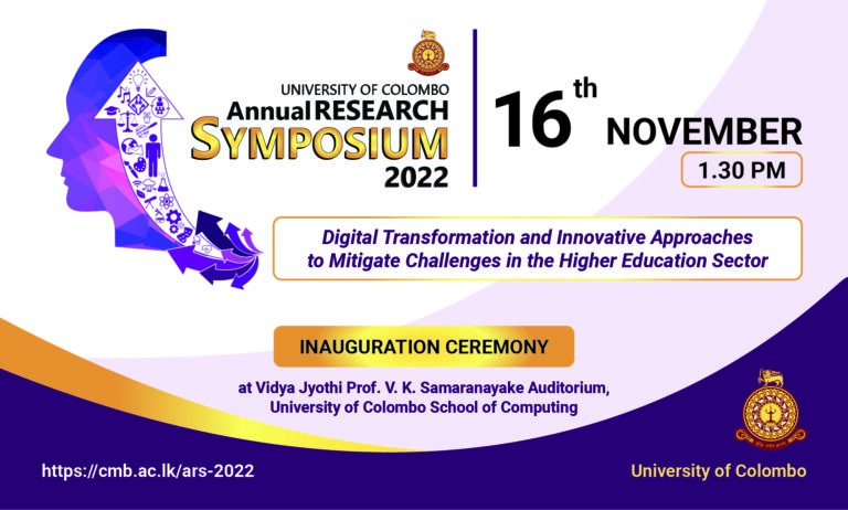 The Annual Research Symposium (ARS) of the University of Colombo