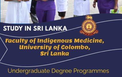 Admissions for International Students, Faculty of Indigenous Medicine, University of Colombo