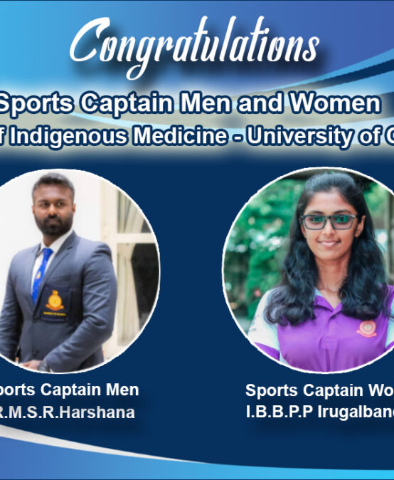 Sports Captain Men and Women – Faculty of Indigenous Medicine