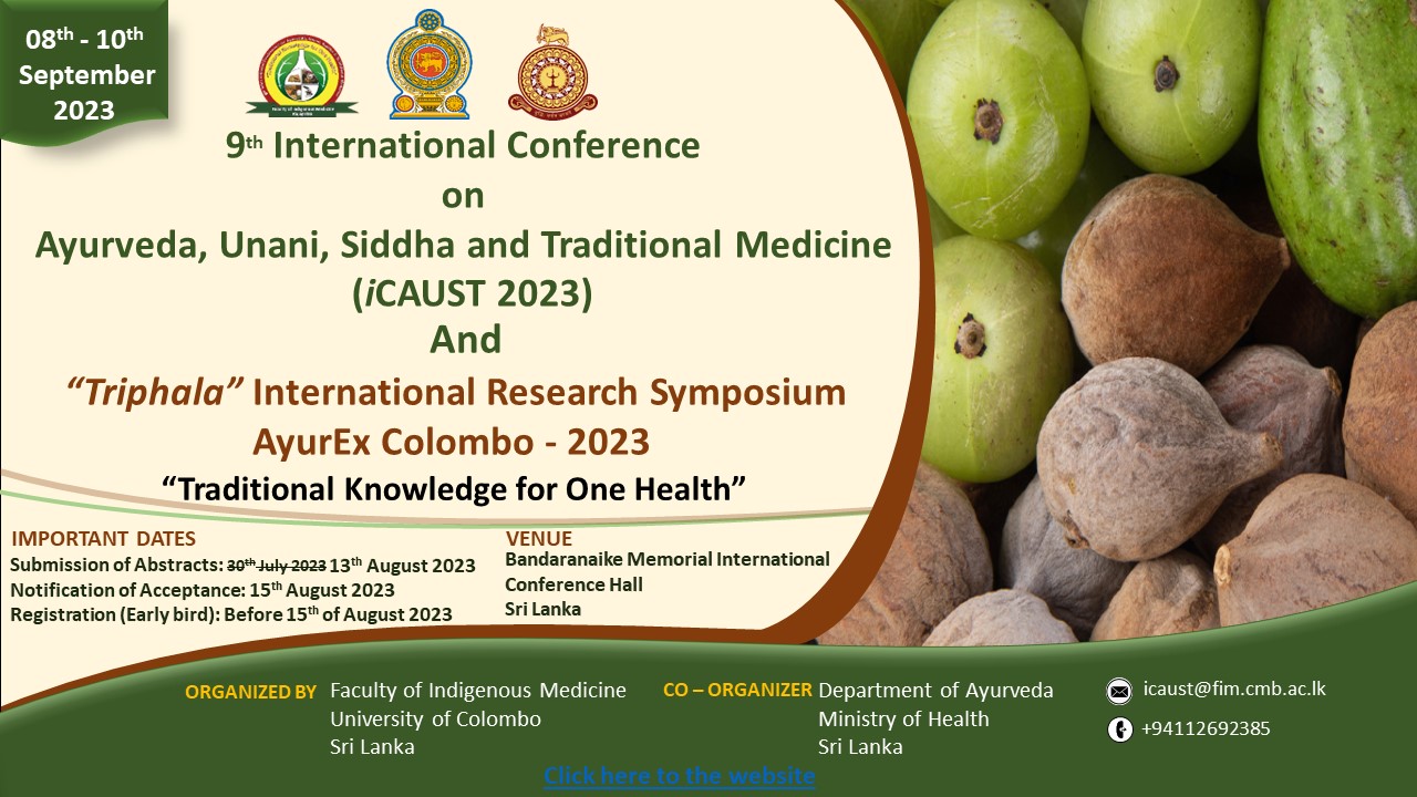 Faculty of Indigenous Medicine | University of Colombo