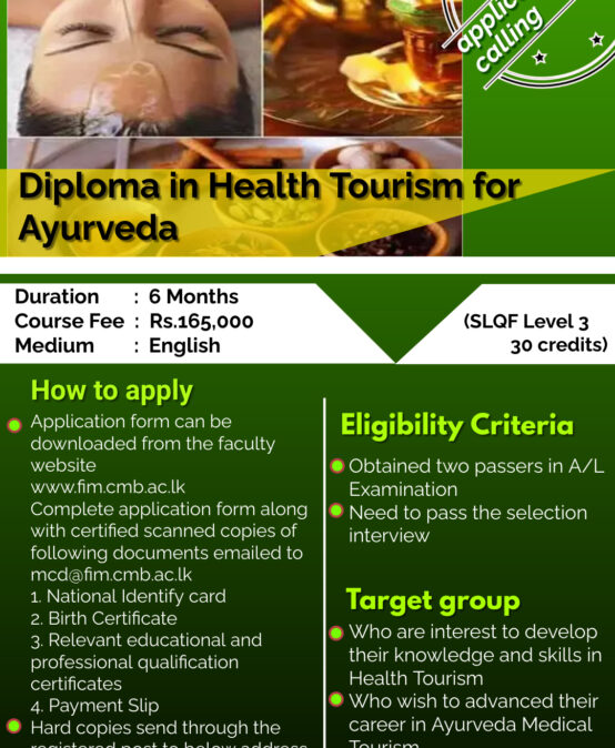 Diploma in Health Tourism for Ayurveda