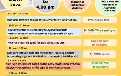 Workshop on Beauty and Skin Care