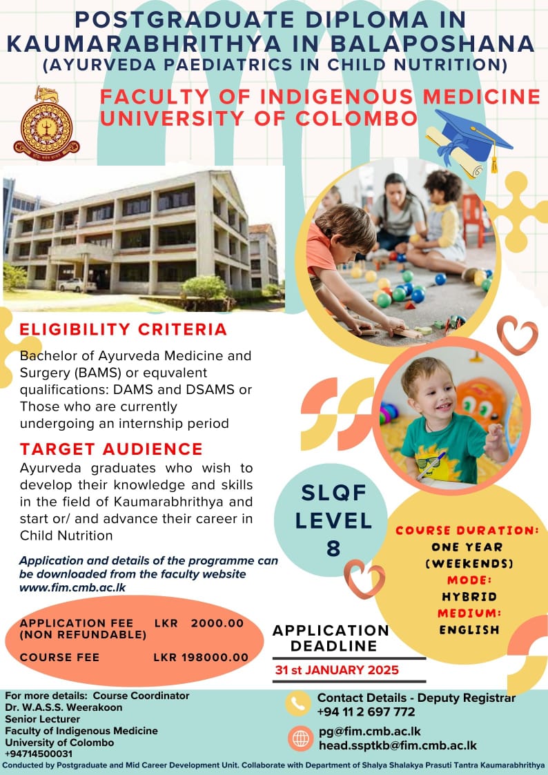 Postgraduate Diploma in Ayurveda Paediatrics in Child Nutrition