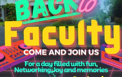 Back to Faculty – Come and Join Us