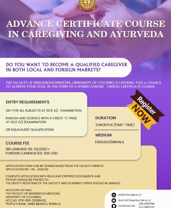 Advance Certificate Course in Caregiving and Ayurveda