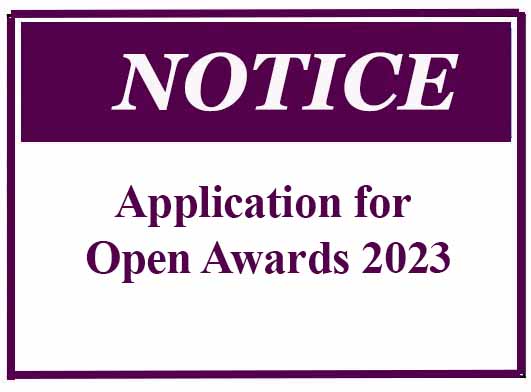 Application for Open Awards 2023