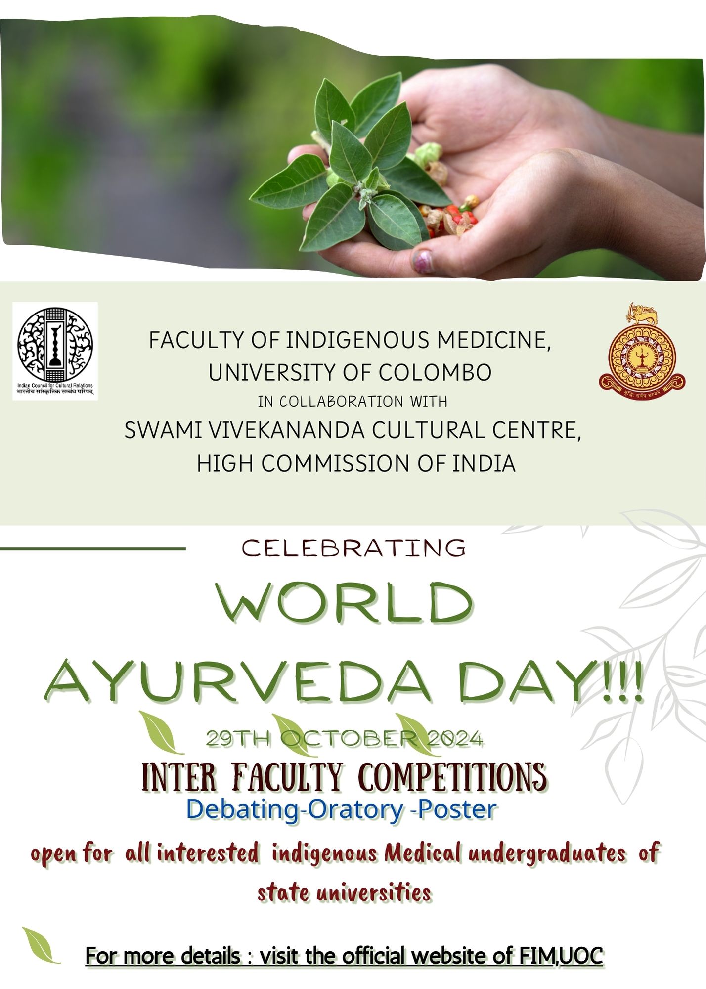 World Ayurveda Day Faculty of Indigenous Medicine
