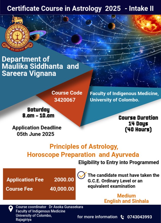 Certificate Course in Astrology