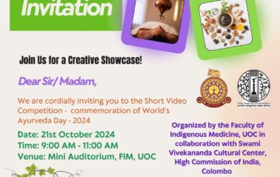 Formal Short Video Competition- World Ayurveda Day 2024