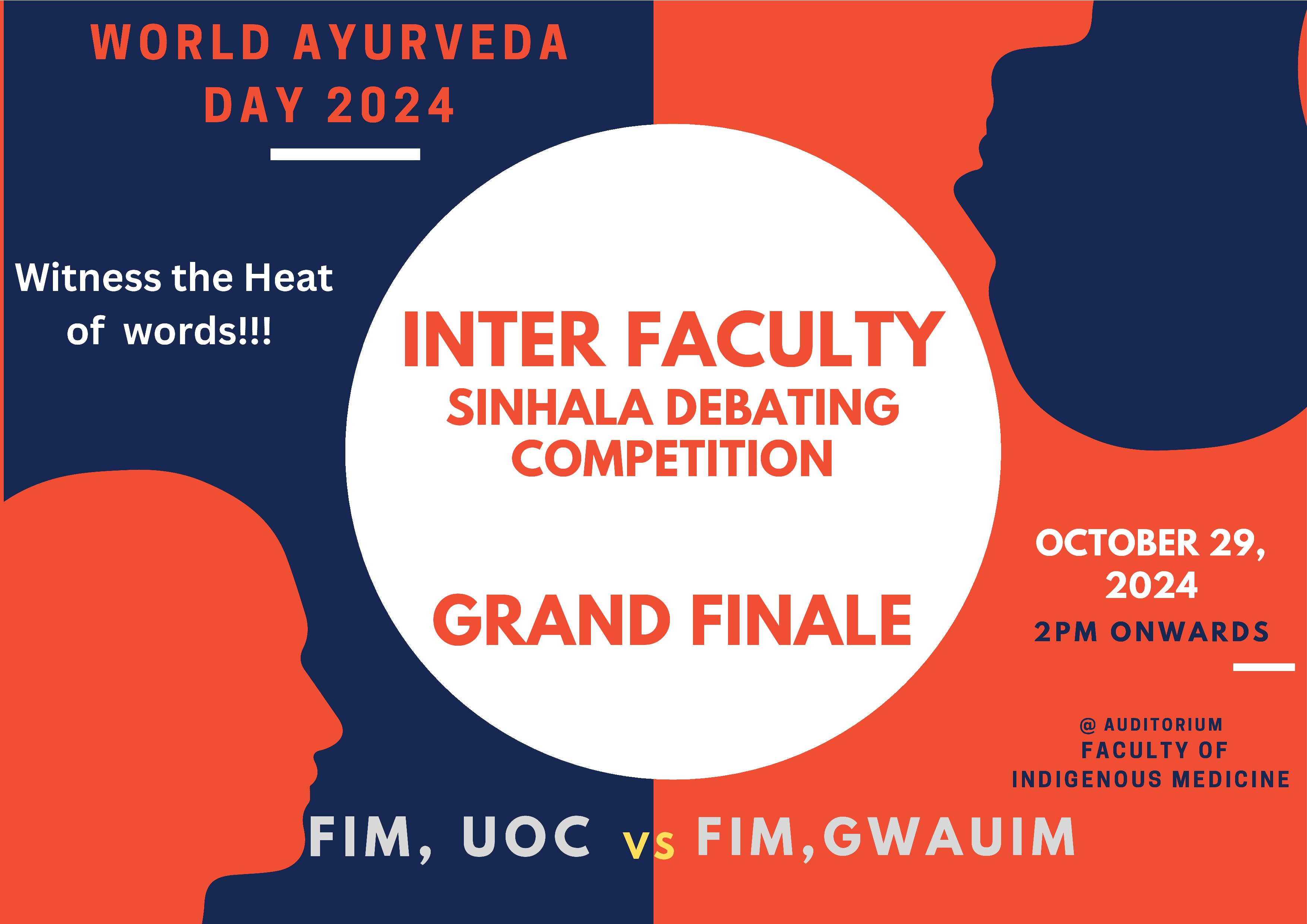 Inter Faculty Sinhala Debating Competition – Grand Finale