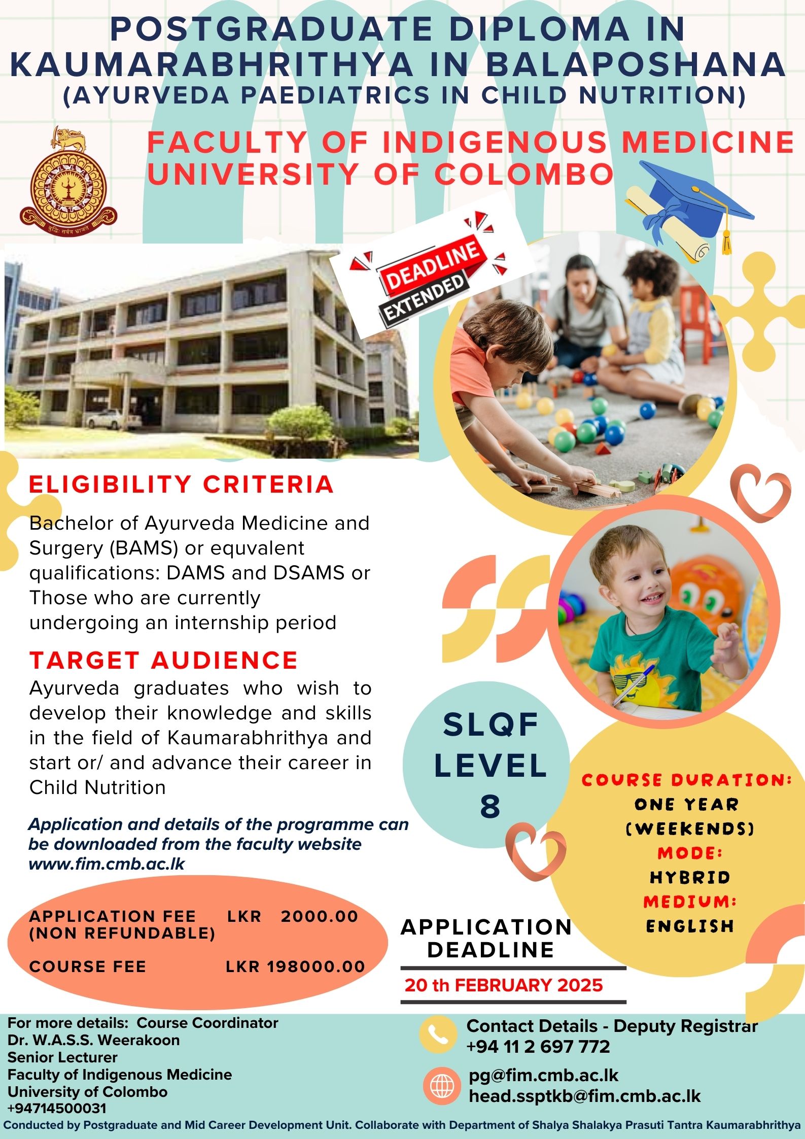 Postgraduate Diploma in Ayurveda Paediatrics in Child Nutrition