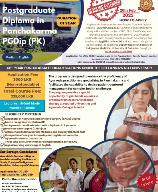 Post Graduate Diploma in Panchakarma