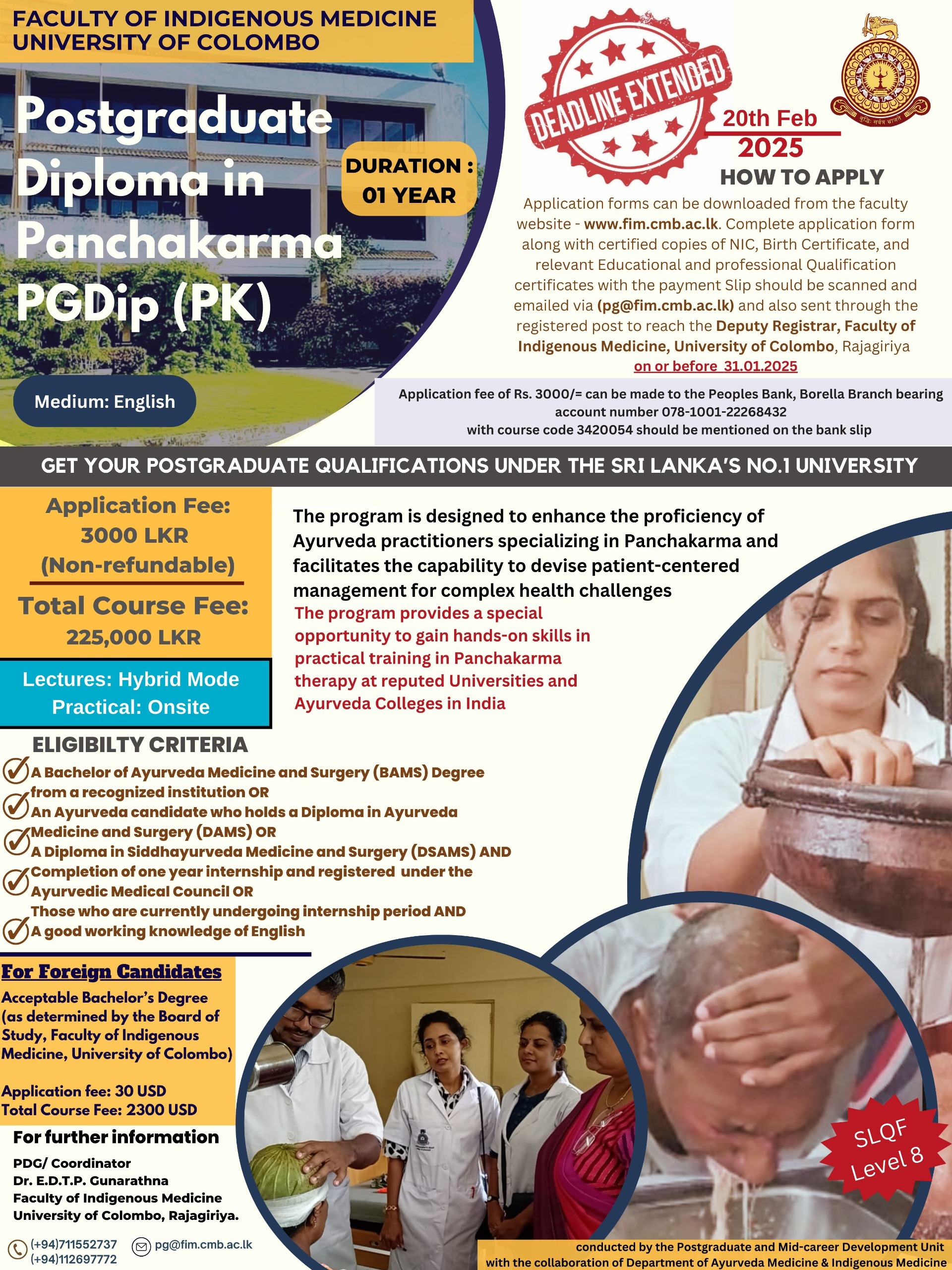 Post Graduate Diploma in Panchakarma