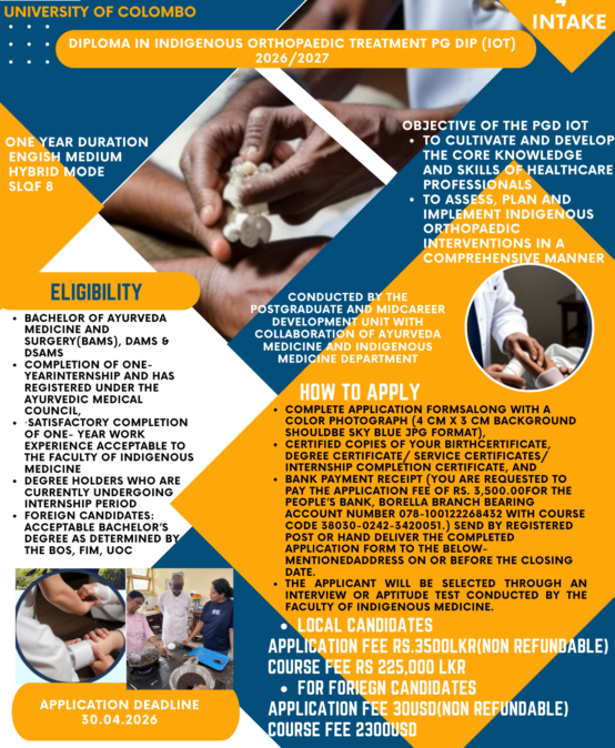 Postgraduate Diploma in Indigenous Orthopedic Treatment