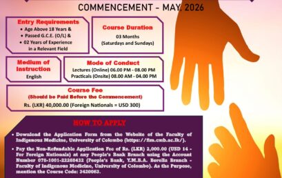 Certificate Course in Ayurveda Management and Rehabilitation of Drug Addicts