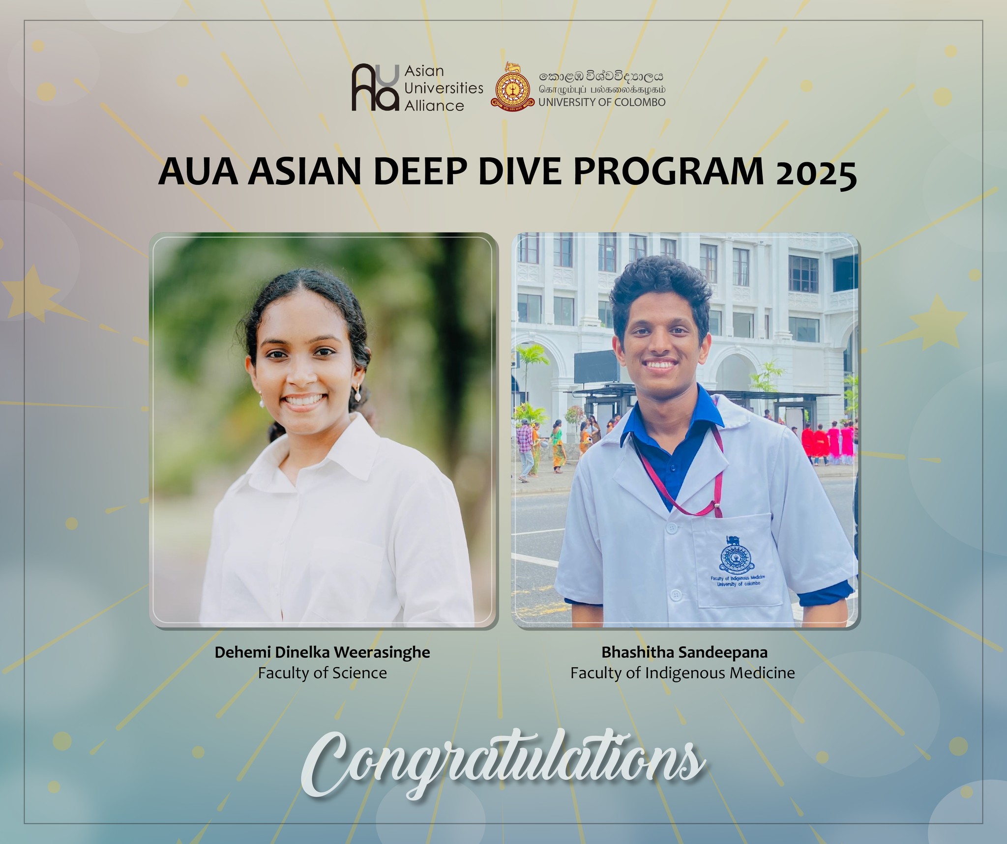 Congratulations to Our Outstanding Students : Asian Universities Alliance (AUA) Asia Deep Dive Program 2025 Congratulations to Our Outstanding Students : Asian Universities Alliance (AUA) Asia Deep Dive Program 2025