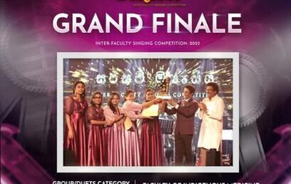 Congratulations to the Champions – Group/Duet Category  Inter-Faculty Singing Competition 2025