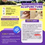 Certificate course in Acupuncture