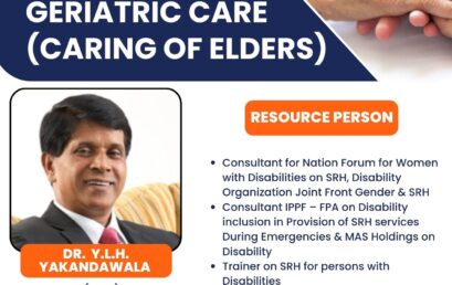 Pre-Conference Workshop On :Aging and Geriatric Care (Caring of Elders)