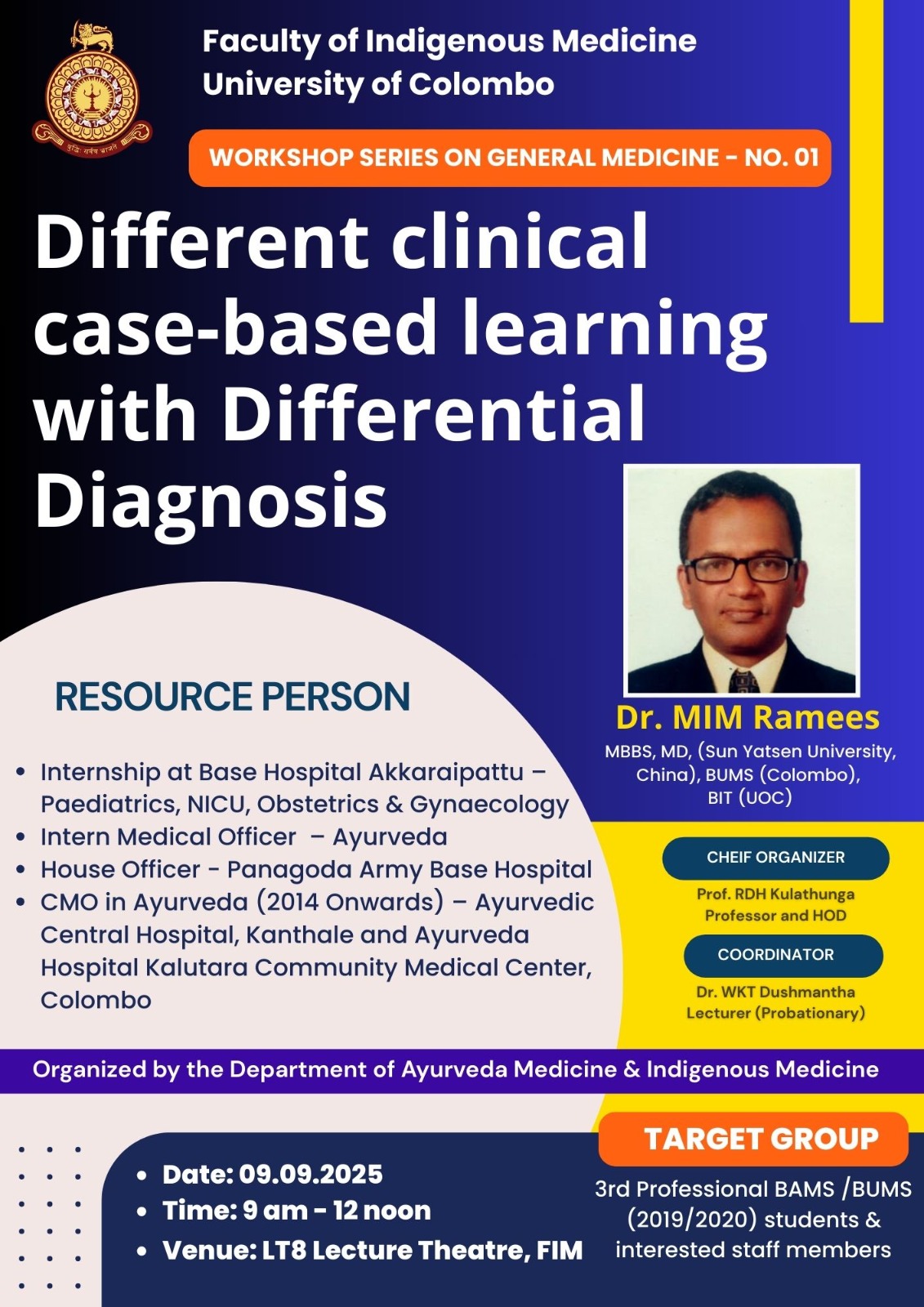 Workshop Series on General Medicine – Different Clinical case-based learning with Differential Diagnosis
