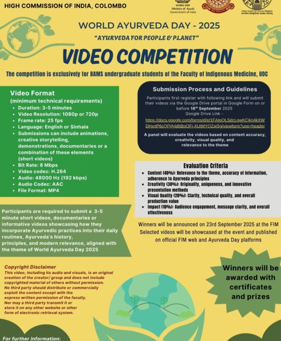 Faculty of Indigenous Medicine University of Colombo