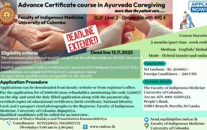 Advance Certificate course in Ayurveda Caregiving Advance Certificate course in Ayurveda Caregiving