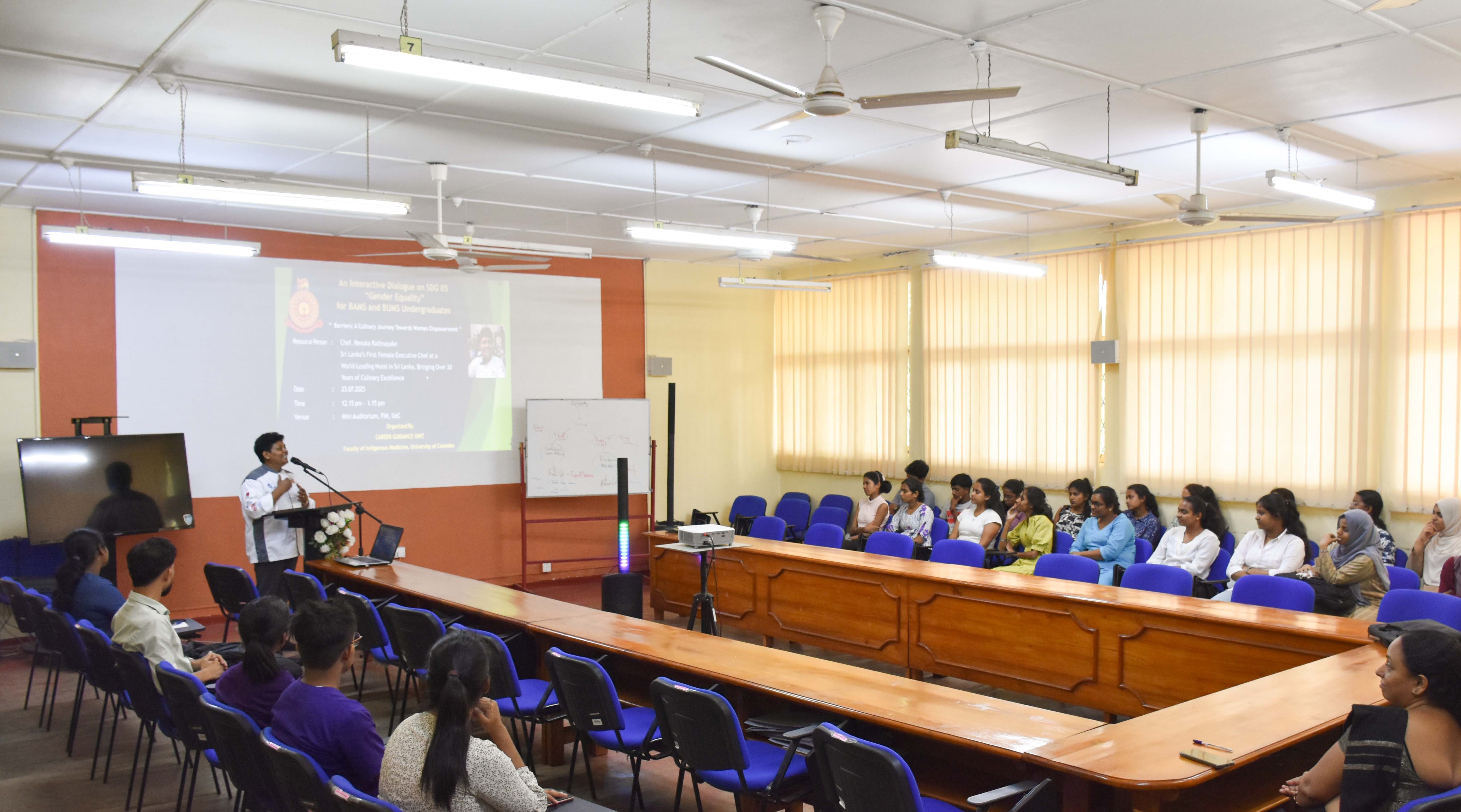 An Interactive Dialogue under SDG 05 on Gender Equality : Lunchtime Talk Series Organized by Career Guidance Unit An Interactive Dialogue under SDG 05 on Gender Equality : Lunchtime Talk Series Organized by Career Guidance Unit