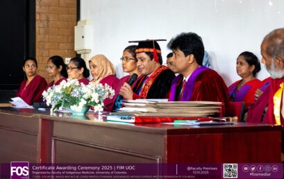 CERTIFICATE AWARDING CEREMONY – 2025 , Faculty of Indigenous Medicine, University of Colombo