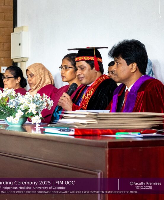CERTIFICATE AWARDING CEREMONY – 2025 , Faculty of Indigenous Medicine, University of Colombo