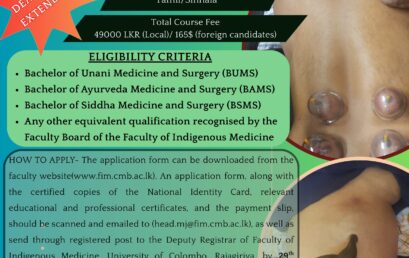 Certificate Course on Hijamah (Cupping Therapy) and Irsal-E-Alaq(Leech Therapy)