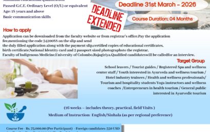 Certificate Course in Ayurveda Wellness Tourism