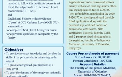 Advance Certificate course in Ayurveda Caregiving