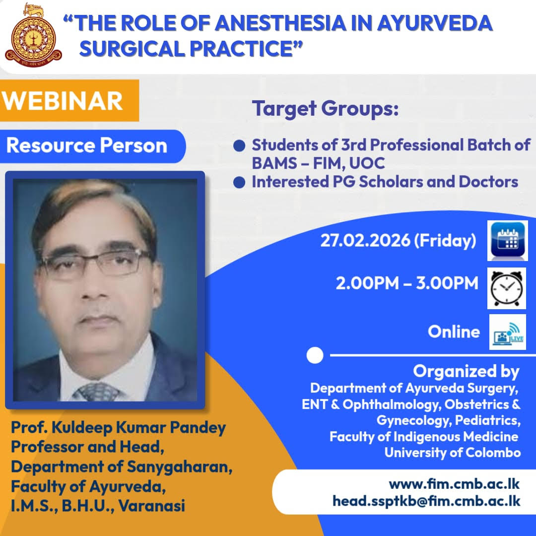 Webinar – The role of Anaesthesia in Surgical Practice