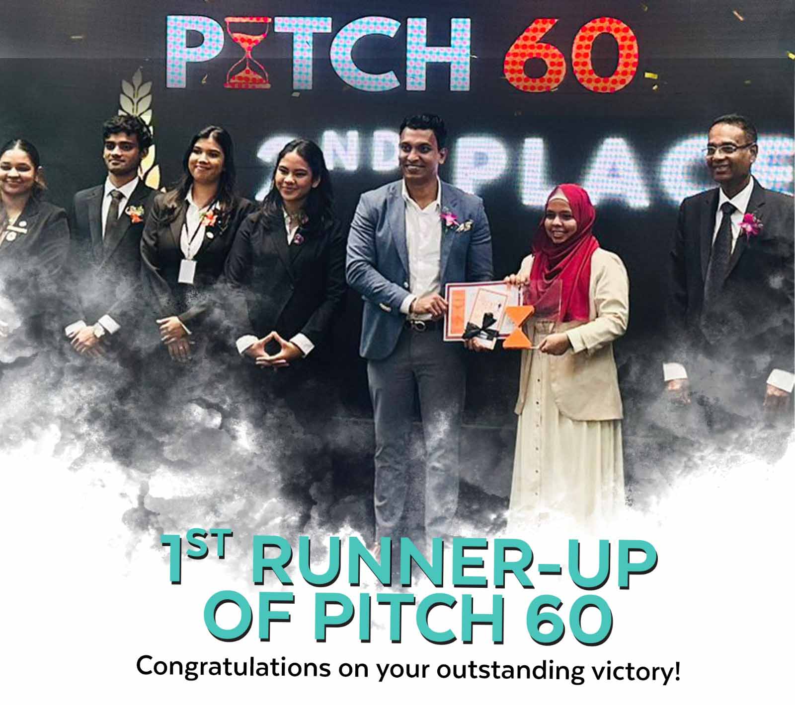 1st Runner-Up in the All-Island Inter-University Pitch 60 Competition