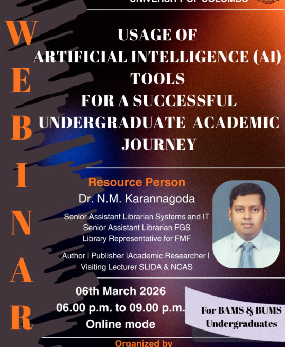 Webinar on “Usage  of Artificial Intelligence (AI) tools for a successful undergraduate academic journey”