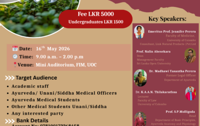 WORKSHOP “LAW AND MARKETING FOR AYURVEDA”