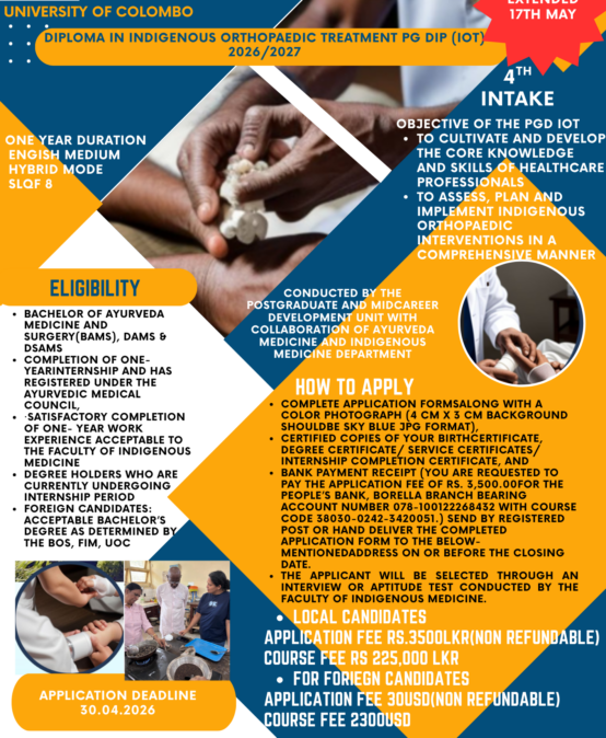 Postgraduate Diploma in Indigenous Orthopedic Treatment